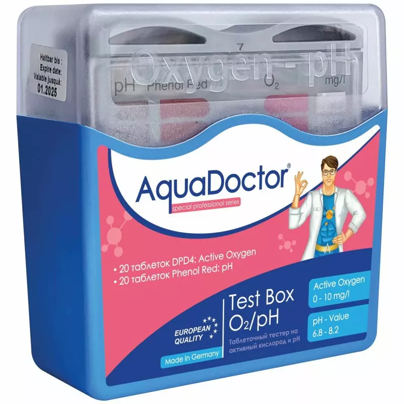 Тестер AquaDoctor Test Box O2/pH