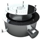 Плато аеромасажне Aquaviva кругле (Ø360) AISI-304, лайнер 2"
