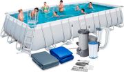 Каркасний басейн Bestway 56474 (732х366х132 см) з картриджним фільтром, драбиною та тентом