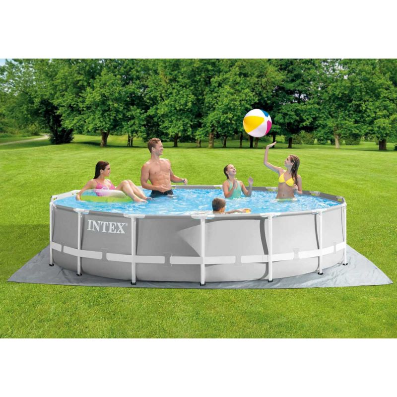 Каркасный бассейн Intex 26724 (457х107 см) с картриджным фильтром, лестницей и тентом
