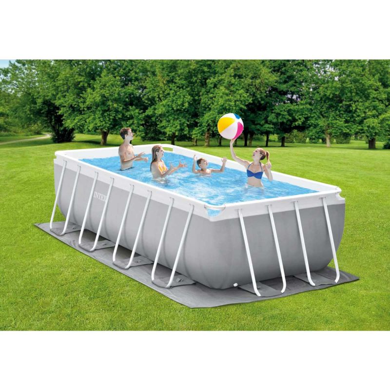Каркасный бассейн Intex 26792 (488х244х107 см) с картриджным фильтром, лестницей и тентом