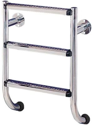 Сходи для басейну Flexinox Two-Pieces Electropolished (3 сходинки), AISI-316L (нижня частина) Сходи для басейну Flexinox Two-Pieces Electropolished (3 сходинки), AISI-316L (нижня частина)