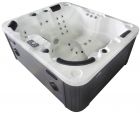 Гидромассажный бассейн Aquajoy Como (190х160х82 см), Серебристо-белый мрамор