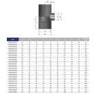 Трійник ПВХ Effast RDRTRD040B 90° редукційний, d40x20 мм