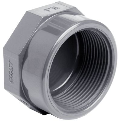Заглушка ПВХ Effast RERCAE050F з внутрішньою різьбою, d1-1/2"