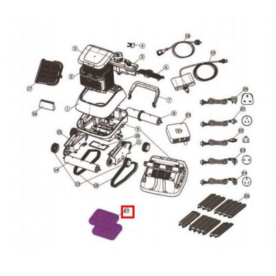 Додатковий фільтр дрібних частинок для пилососа Aquaviva Black Pearl 7310 (71170), 1 шт. Додатковий фільтр дрібних частинок для пилососа Aquaviva Black Pearl 7310 (71170), 1 шт.