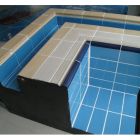 Кромка зовнішня Aquaviva блакитна, 240x45x10 мм