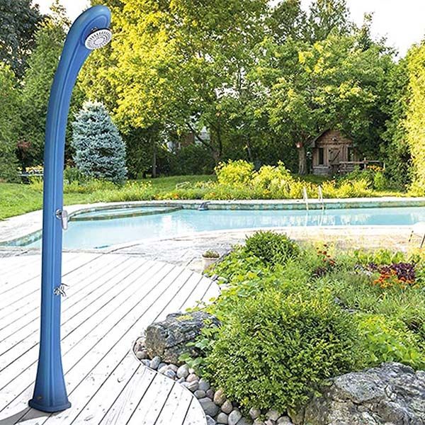 Душ сонячний Aquaviva So Happy з мийкою для ніг, блакитний DS-H221BL, 28 л