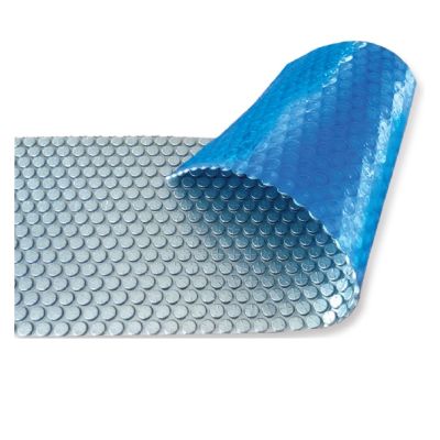 Солярне покриття Aquaviva Platinum Bubbles-5-600, ширина 6 м (30 пог. м), срібний/блакитний Солярне покриття Aquaviva Platinum Bubbles-5-600, ширина 6 м (30 пог. м), срібний/блакитний