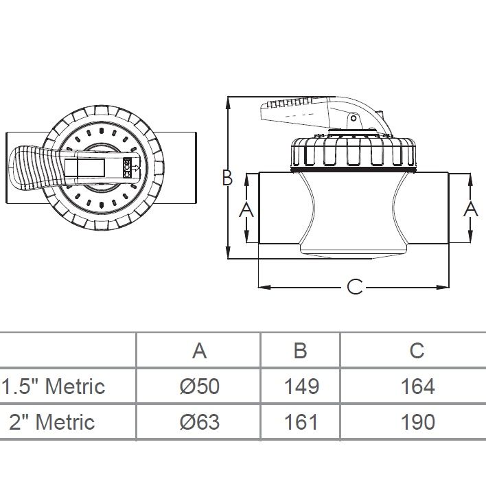 Кран Emaux V40-2 (E) двопозиційний 50 мм