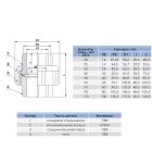 Муфта ПВХ Era UU00163 розбірна, клей-клей, d63 мм