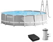 Каркасний басейн Intex 26720 Premium (427х107 см) з картриджним фільтром, драбиною та тентом