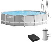 Каркасний басейн Intex 26724 (457х107 см) з картриджним фільтром, драбиною та тентом
