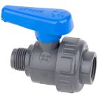 Кран кульовий ПВХ Effast d1/2" ВР-НР, із зовнішньою різьбою