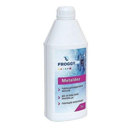 Засіб для очищення басейну від металів Froggy Metaldez 1 л
