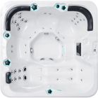 Гидромассажный бассейн Passion Spas Refresh (204х204х85 см), Серебристо-белый