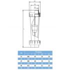Ротаметр Aquaviva DN15 з муфтовим закінченням d20 мм 10-100 л/год