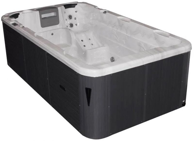 Плавательный SPA бассейн Passion Spas Aquatic 1 Eco (400x228x126 см), Серебристо-белый