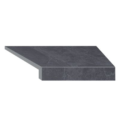 Кутовий Г-подібний елемент бортової плитки Aquaviva Ardesia Black, 595x345x50(20) мм (правий/45°) Кутовий Г-подібний елемент бортової плитки Aquaviva Ardesia Black, 595x345x50(20) мм (правий/45°)