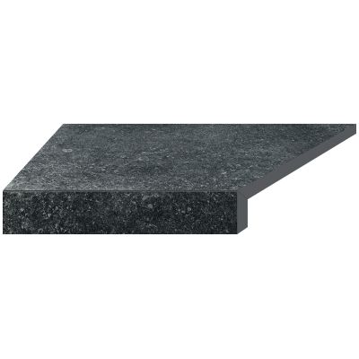 Кутовий Г-подібний елемент бортової плитки Aquaviva Granito Black, 595x345x50(20) мм (лівий/45°) Кутовий Г-подібний елемент бортової плитки Aquaviva Granito Black, 595x345x50(20) мм (лівий/45°)