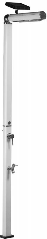 Душ уличный Aquaviva Quick с LED подсветкой и мойкой для ног, белый Q825/9003-QL